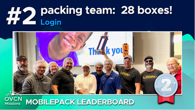 Login team at the Feed My Starving Children 2023 event